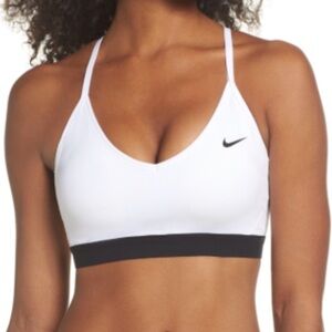 Nike Women's White and Black Sports Bra